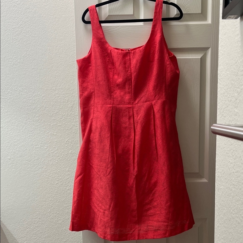 Red party dress